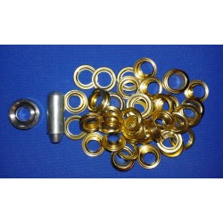 Brass eyelet kit 7/16" (11.11mm) hole