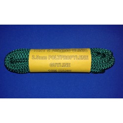 3.5mm green polypropylene guyline 10 meter hank