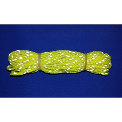 2.5mm fluorescent yellow polyester reflective guyline 10 meter hank