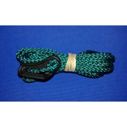 2.5mm green polypropylene guyline with plastic slider