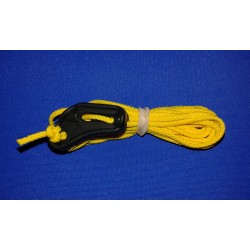 2.0mm yellow polypropylene guyline with plastic slider