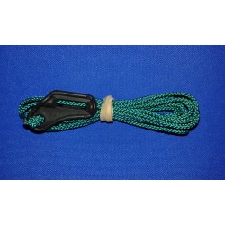 2.0mm green polypropylene guyline with plastic slider