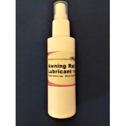 Awning rail lubricant