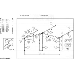 Awning Frame Steel Standard size 25/22mm poles